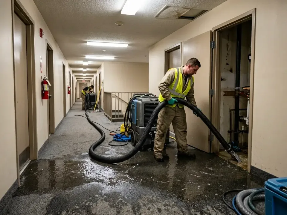 multi-unit-apartment-hallway-f-005 — frequently asked questions, Emergency Burst Pipe Water Extraction & Removal in Hutchiso…